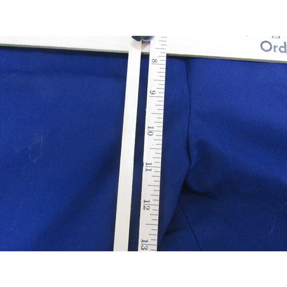 J. Crew Blue Kelsey Flare Pant Women's sz 14 34"x25" Minimalist Neutral Nautical - Picture 9 of 10